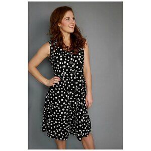 Mlle Garrielle Polka Dot Dress Black White…